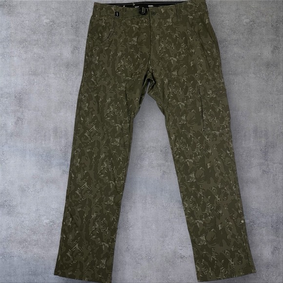 Prana Other - Prana Stretch Zion Pants II Men's Size 32X30 Evergreen Camo Roll Hem Hybrid NWT